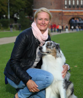 Stefanie Möller mit Hund Django
